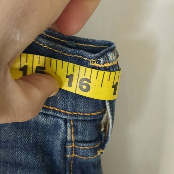 Levis 527 Slim Bootcut Dark Wash Denim Jeans 32 32 - Picture 4 of 9